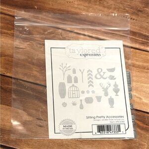 V1 TAYLORED EXPRESSIONS TE1048 SITTING PRETTY ACCESSORIES STEEL CRAFT DIE